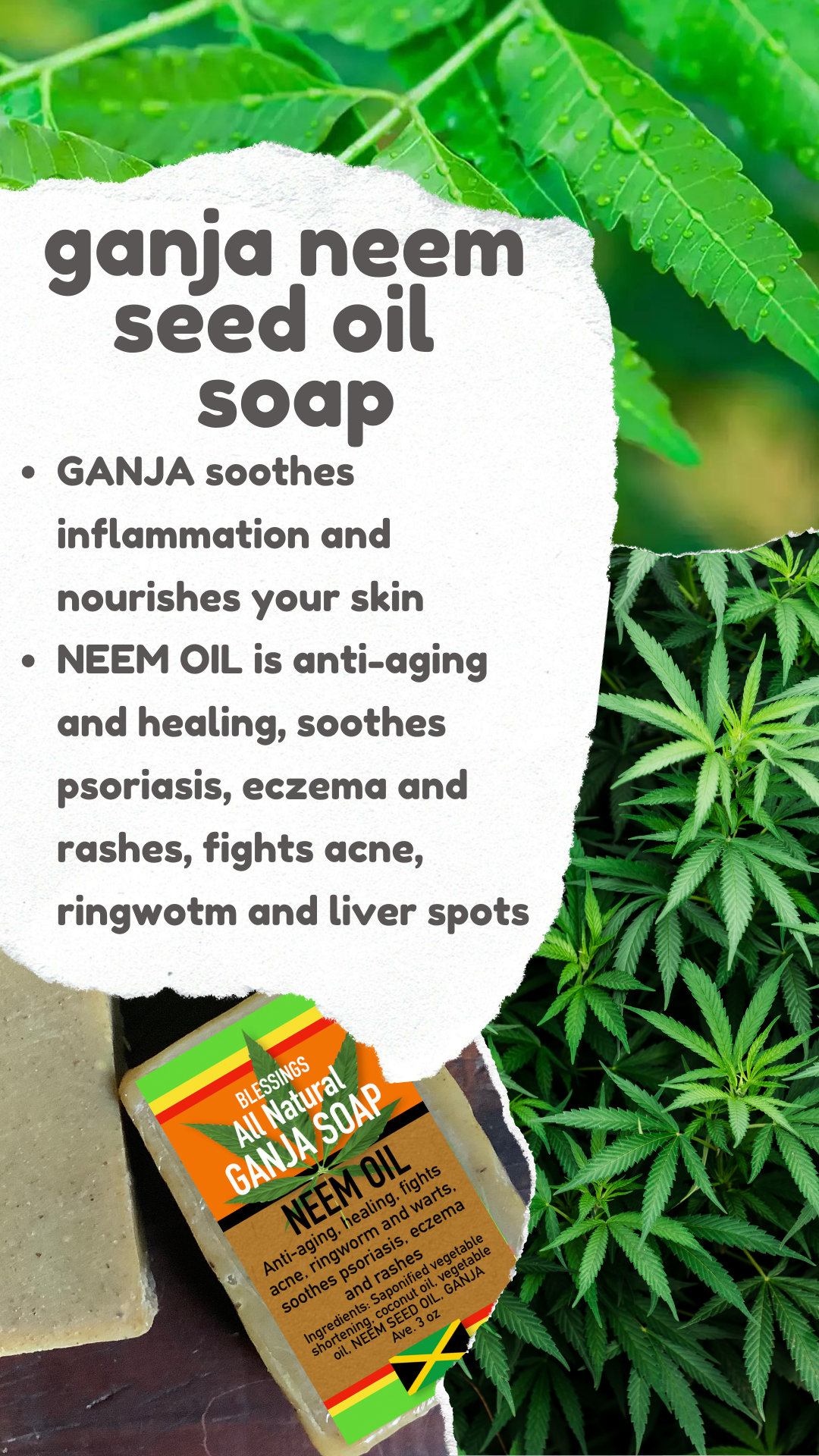 Ganja Neem Oil Soap