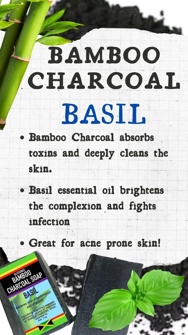Bamboo Charcoal Basil Soap