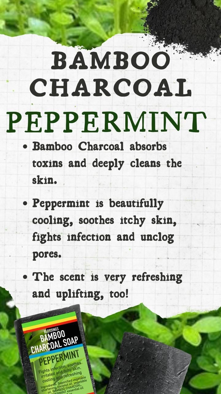 Bamboo Charcoal Peppermint Soap