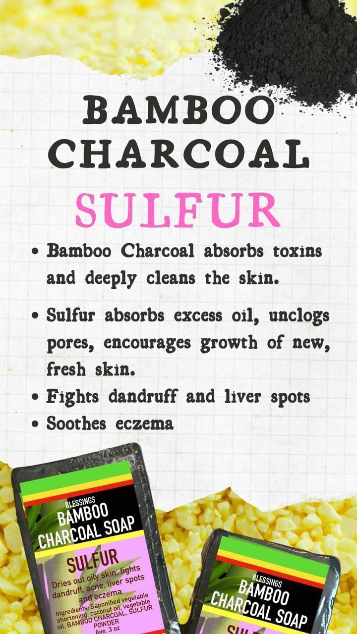 Bamboo Charcoal Sulfur Soap