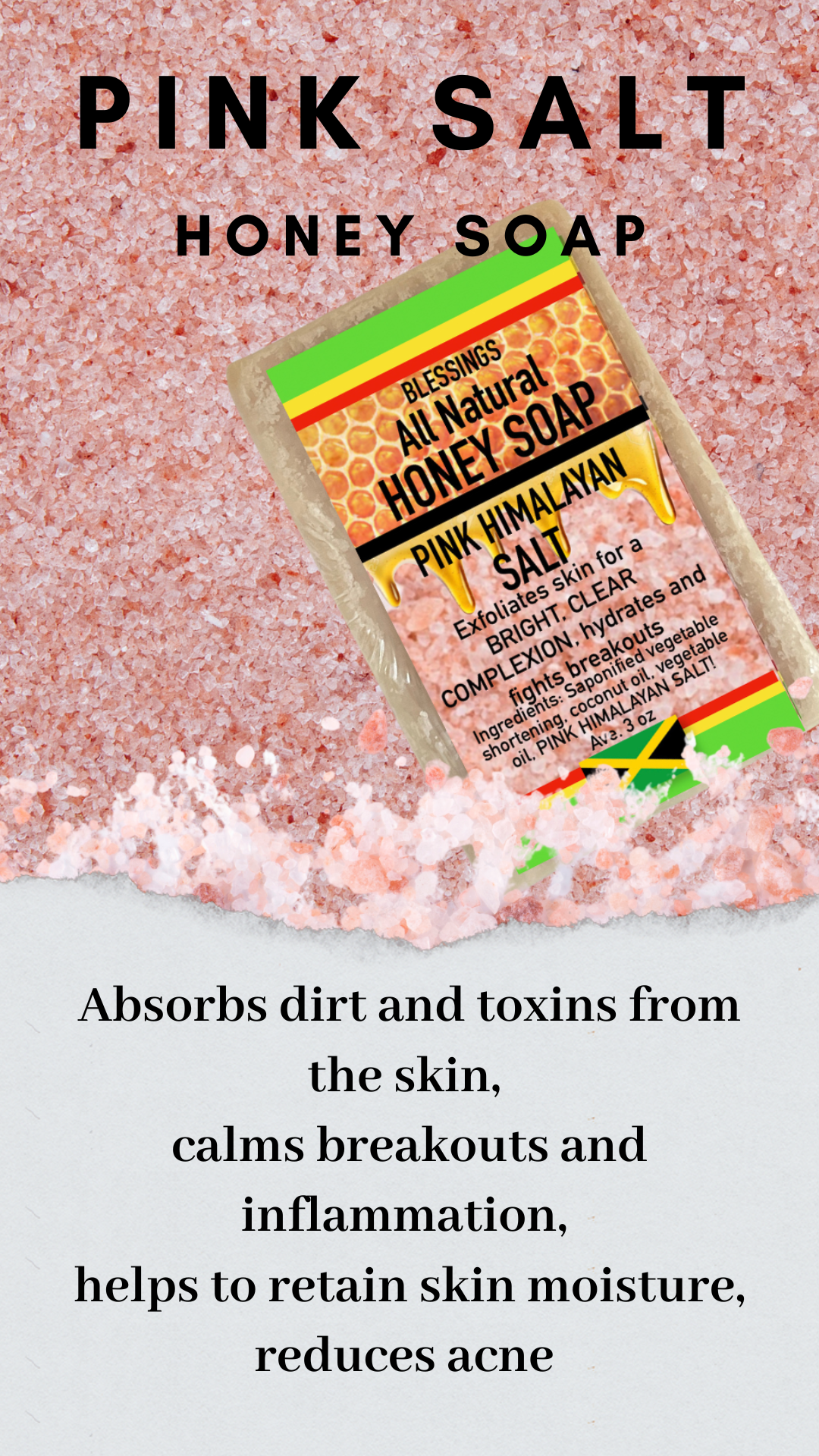 Honey Pink Himalayan Salt Soap