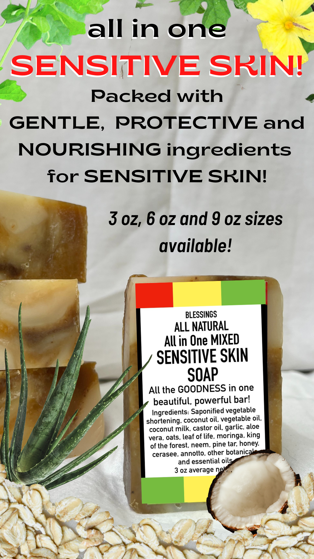 All in One Sensitive Skin Soap